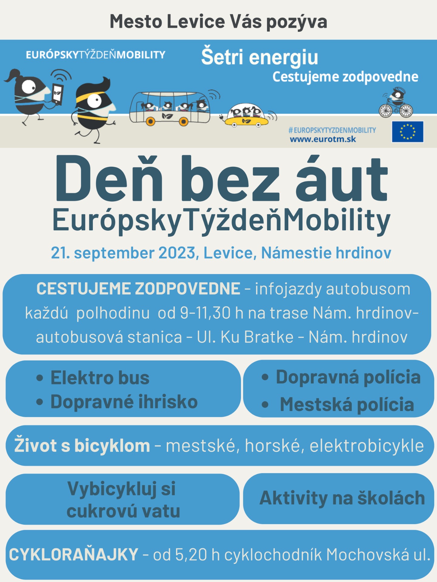 Deň bez áut - Európsky týždeň mobility - Obrázok 1