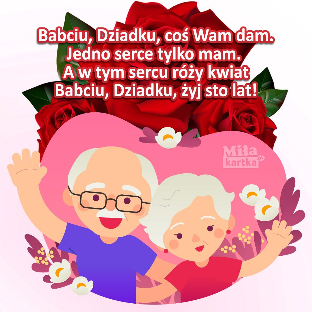 Życzenia z okazji Dnia Babci i Dziadka  - Obrazek 1