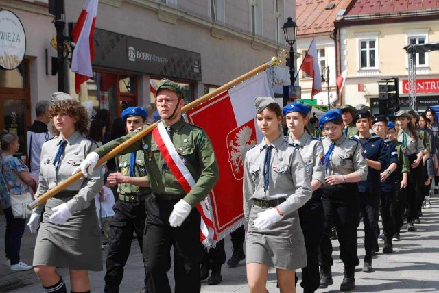 Nasi harcerze na Wojewódzkich Obchodach Rocznicy Uchwalenia Konstytucji 3 Maja - Obrazek 4