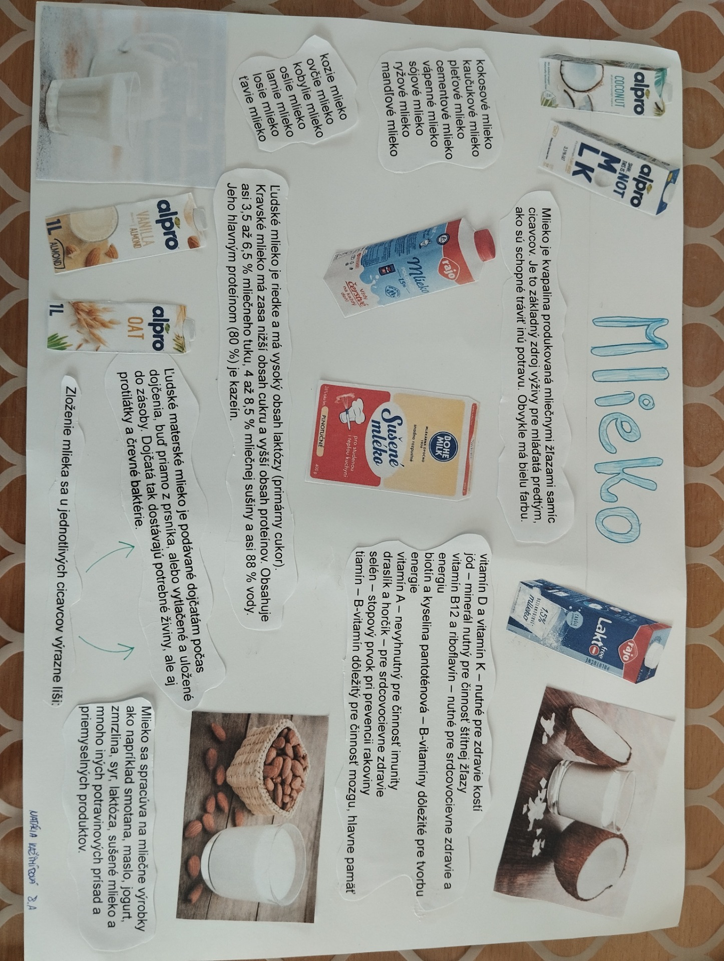 Projektové vyučovanie - Deň mlieka s 8. A  - Obrázok 3