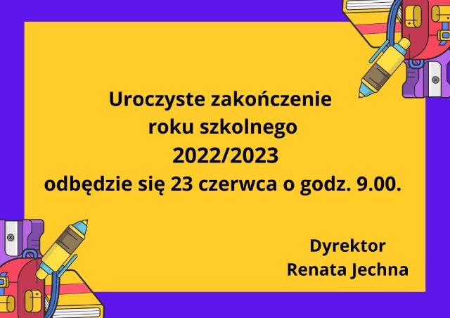 Zakończenie roku szkolnego 2022/2023 - Obrazek 1