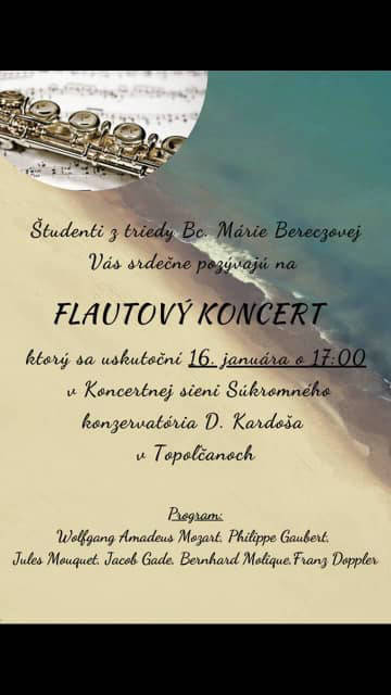 Flautový koncert - 16.1.2020 - Obrázok 1