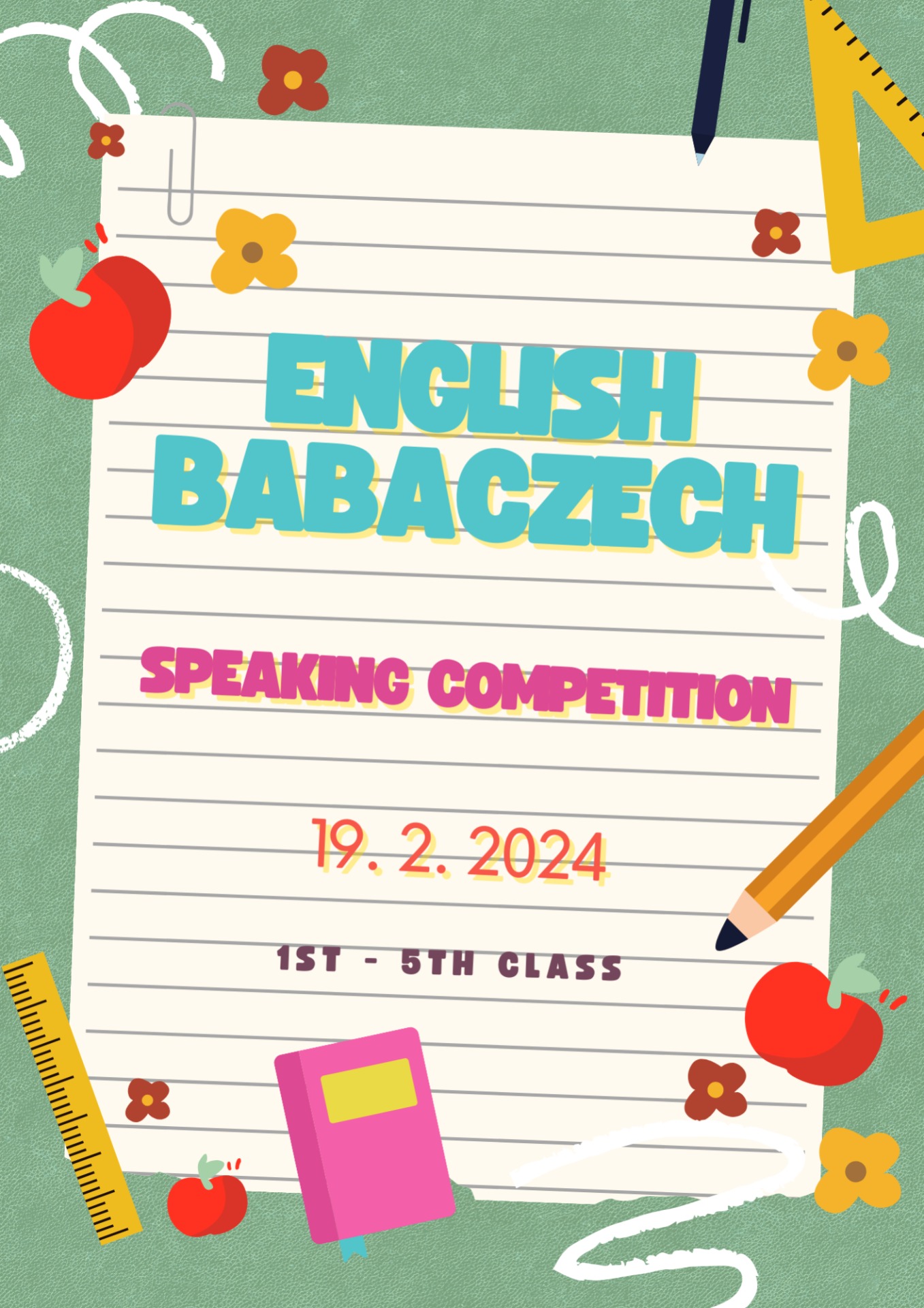 Výsledky soutěže ENGLISH BABACZECH - Obrázek 1