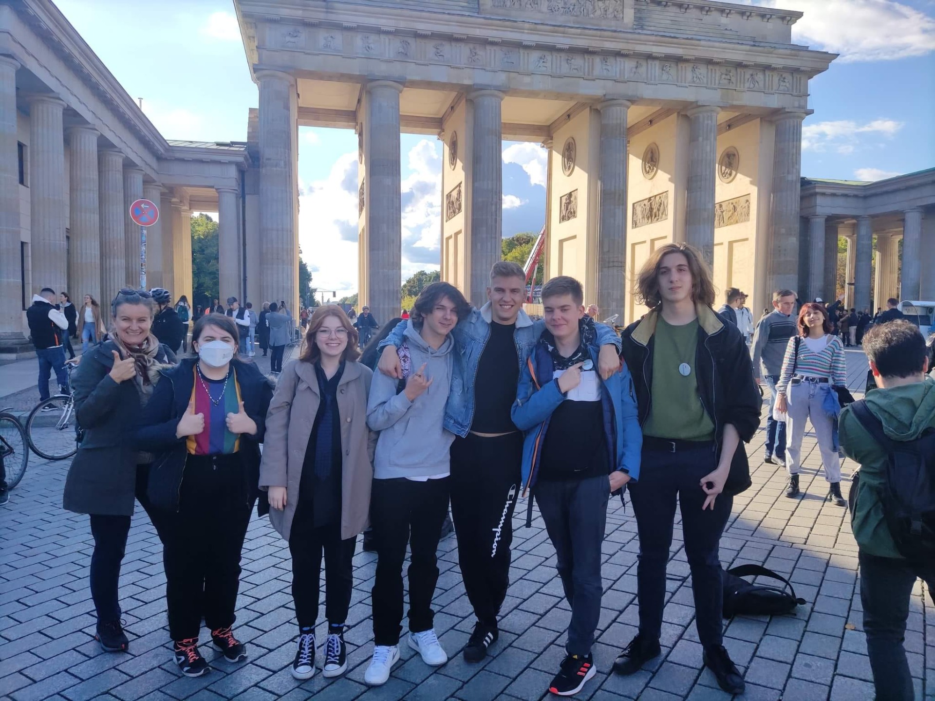 Młodzież LO podczas warsztatów European Democratic Action Week w Berlinie.
