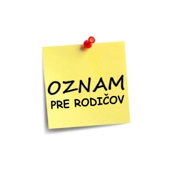Oznam  - Obrázok 1