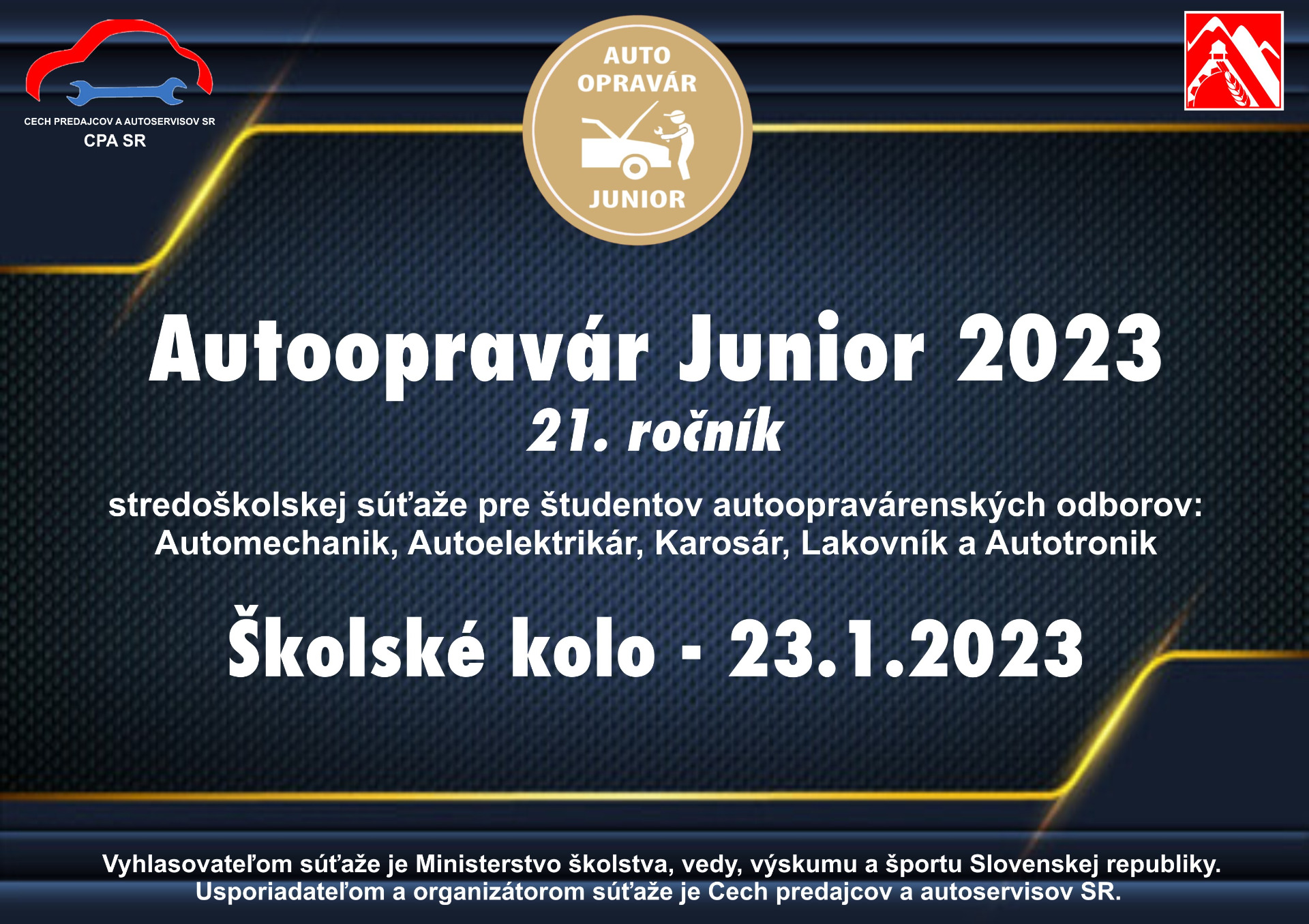 Autoopravár Junior 2023 - Obrázok 1