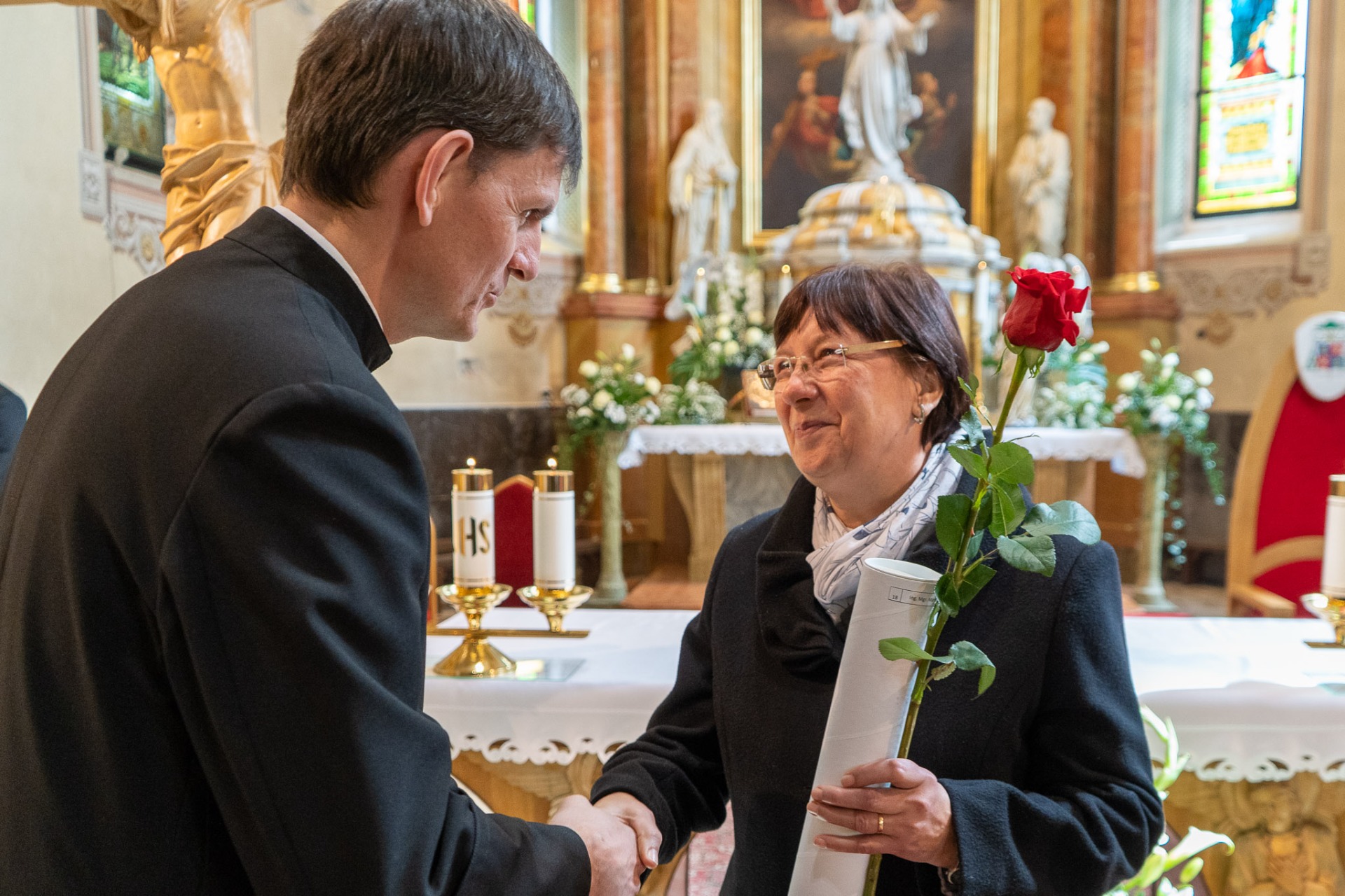 Ocenenie otcom biskupom Tomášom Galisom pani učiteľky Márii Kotlasovej - Obrázok 6