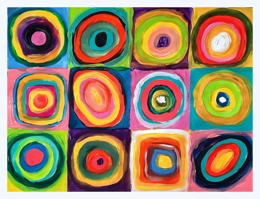 Wassily Kandinsky - Farebná štúdia - Obrázok 1