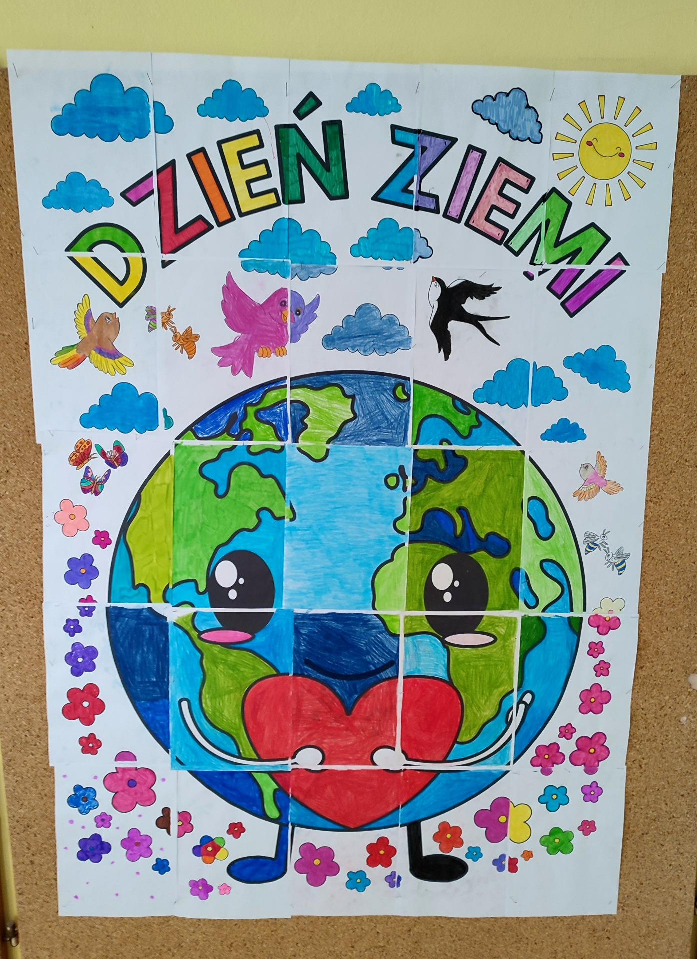 Plakat ukazujący planetę Ziemię