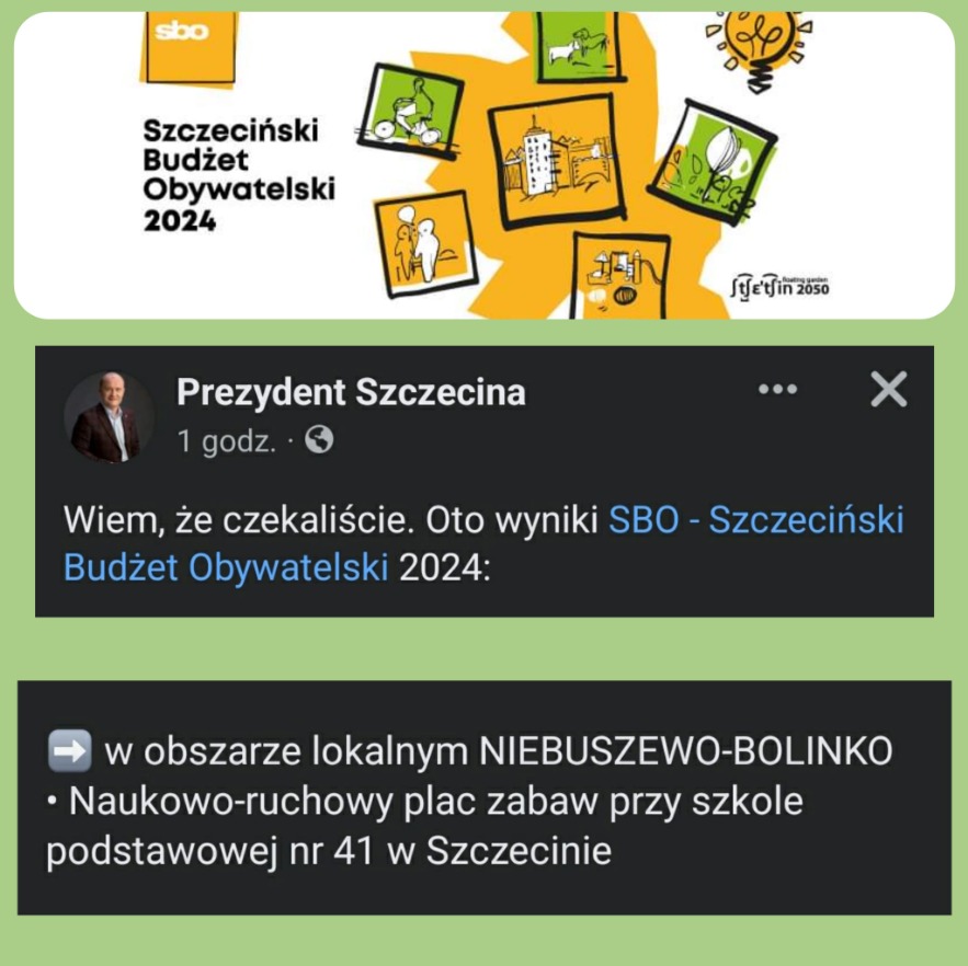 Wynik Szczecińskiego Budżetu Obywatelskiego