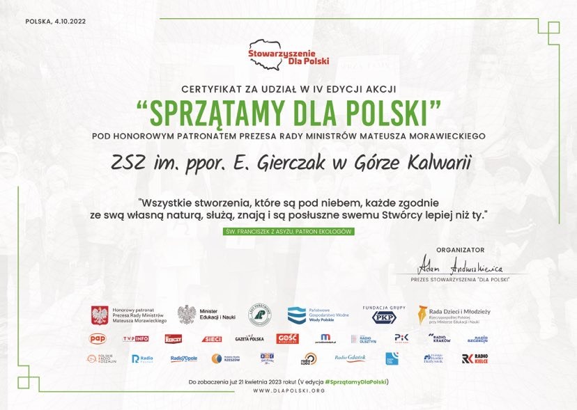 "Sprzątamy dla Polski"