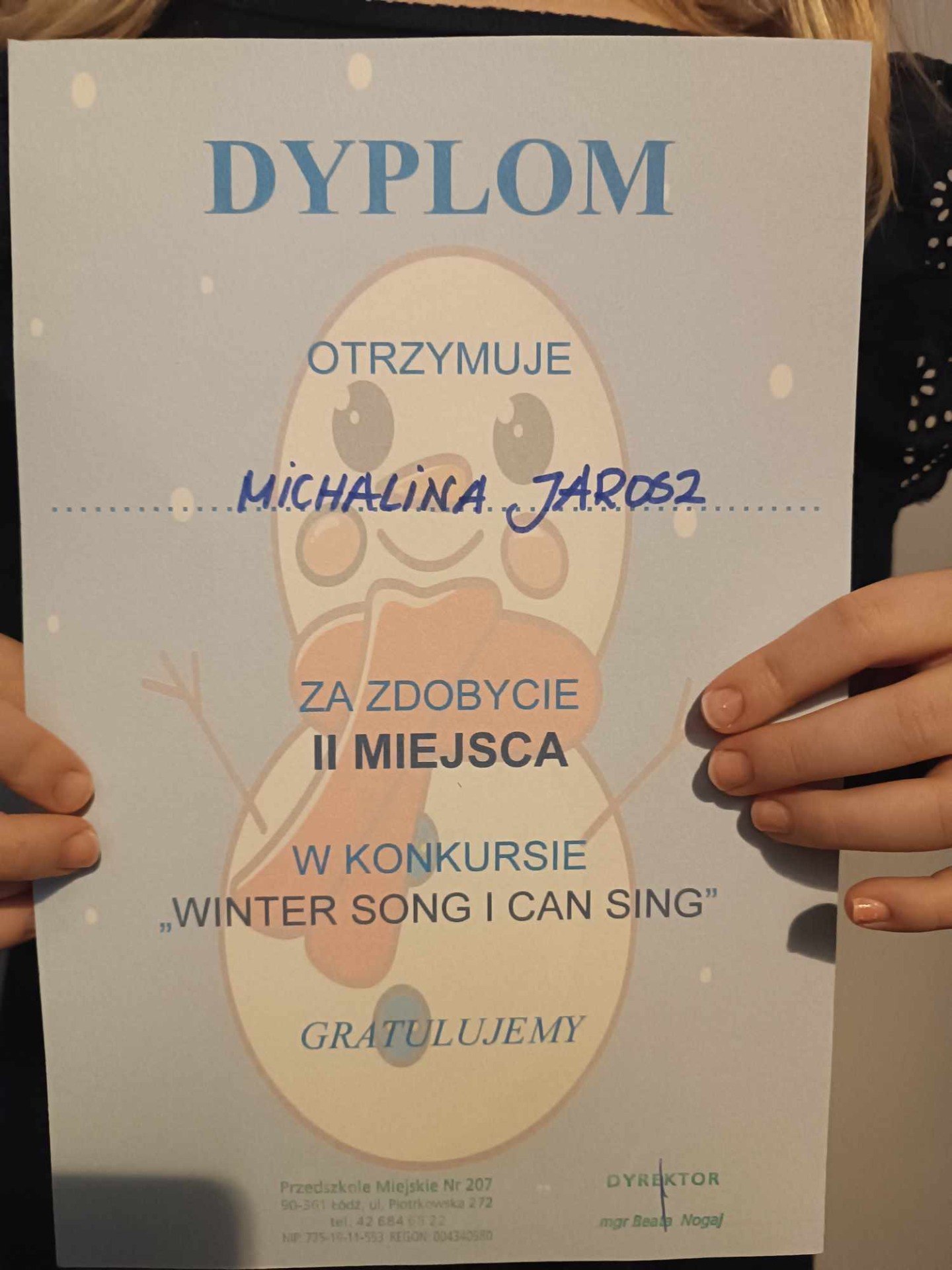 Ogólnopolski Konkurs Piosenki Angielskiej: Winter song - I can sing  - Obrazek 2