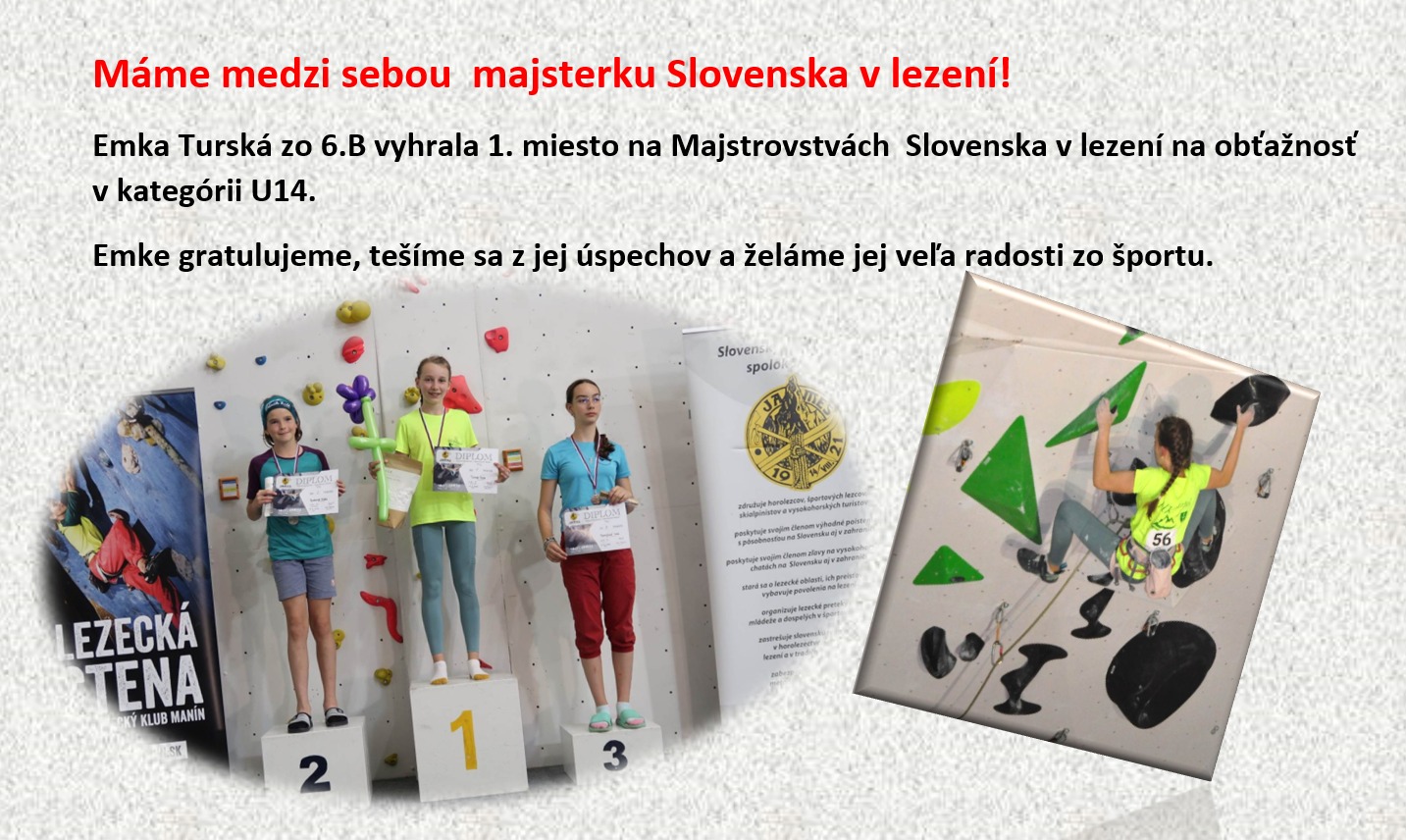 Majsterka Slovenska v lezení - Obrázok 1